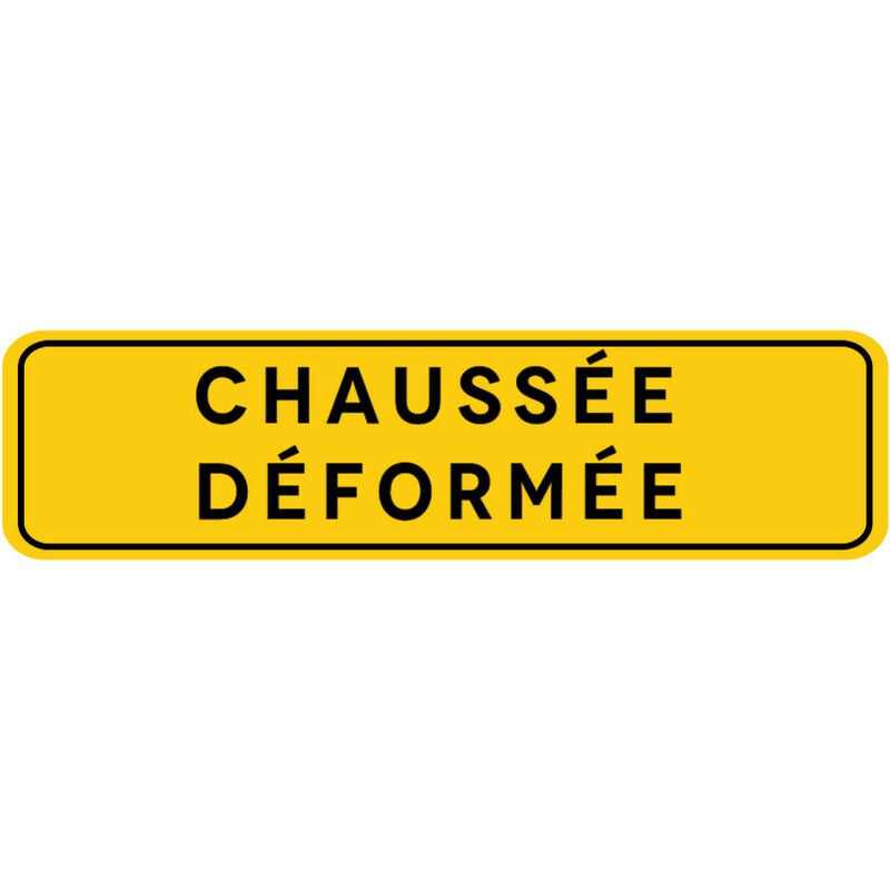 Signalisation de Travaux Temporaires Panneaux de Travaux Temporaires. Danger Chantier Temporaire - Chaussée déformée - Panneau rétroréfléchissant