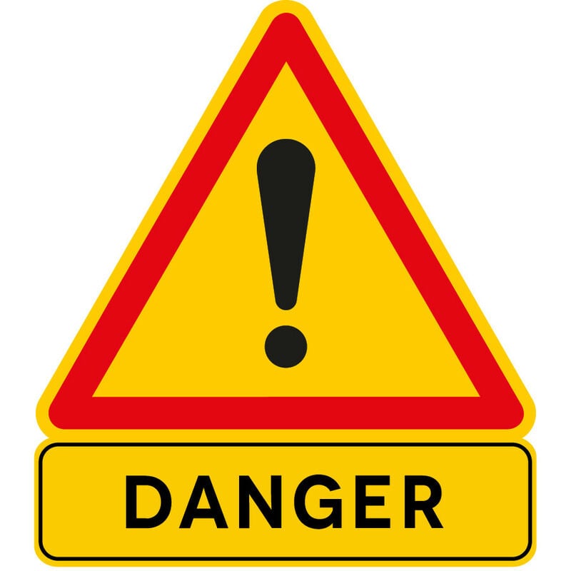 Signalisation de Travaux Temporaires Panneaux de Travaux Temporaires. Danger Chantier Temporaire - Attention danger - Panneau rétroréfléchissant