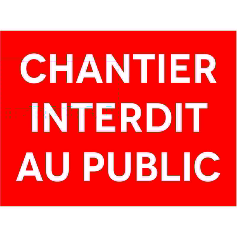 Signalisation de Travaux Temporaires Panneaux de Travaux Temporaires. Danger Chantier Temporaire - Chantier interdit au public - Panneau