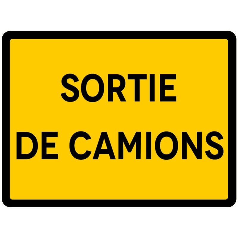 Signalisation de Travaux Temporaires Panneaux de Travaux Temporaires. Danger Chantier Temporaire - Sortie de camions - Panneau classique