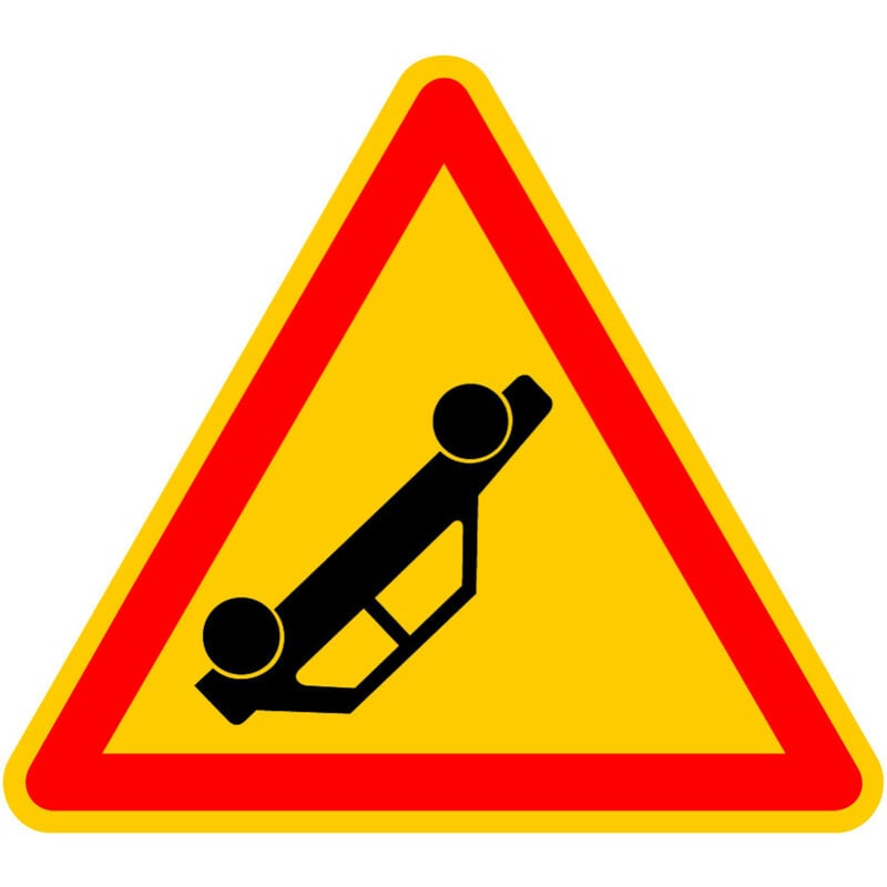 Signalisation de Travaux Temporaires Panneaux de Travaux Temporaires. Danger Chantier Temporaire - Danger accident - Panneau rétroréfléchissant