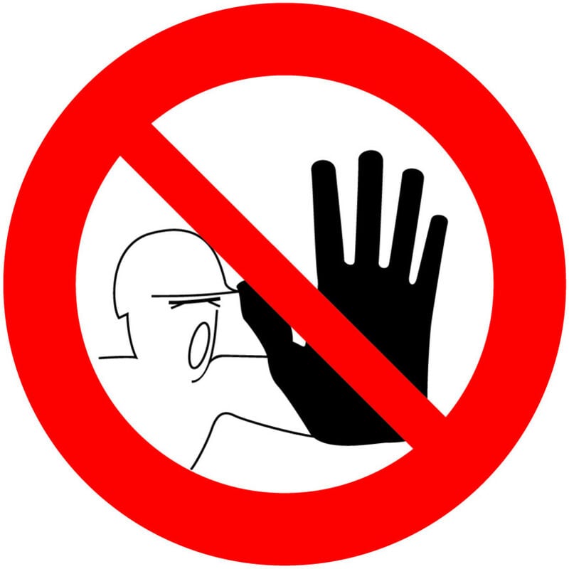 Signalisation de Travaux Temporaires Panneaux de Travaux Temporaires. Danger Chantier Temporaire - Interdit à toute personne étrangère au service