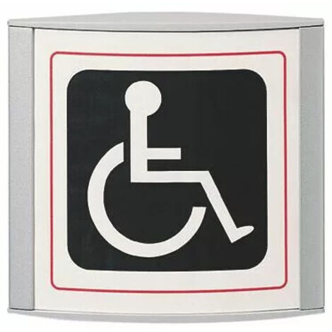 Signalisation d'intérieur - gamme Pilot Bezault - Argent - pose en applique - L 150 x H 150 mm