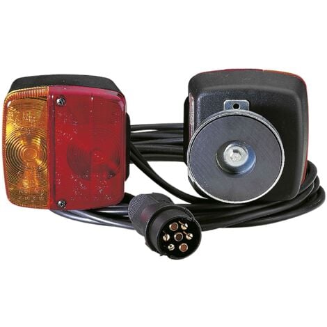 Jeu de feux arrière LED fixation magnétique remorque caravane - Habill'Auto