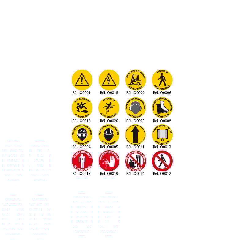 Signalisation sol entrepôt.- O0015 - Diamètre 650 mm