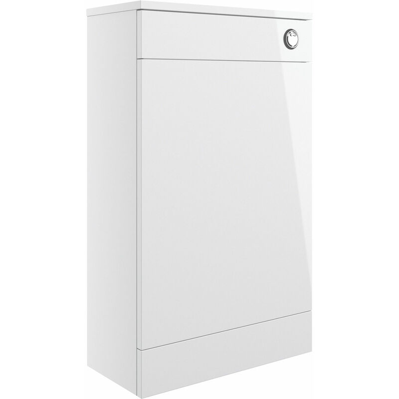 Aalborg Back to Wall wc Toilet Unit 500mm Wide - White Gloss - Signature