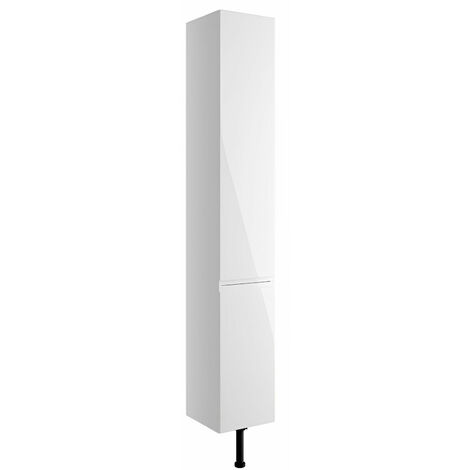 Signature Bergen Floor Standing 2-Door Tall Unit 300mm Wide - White Gloss