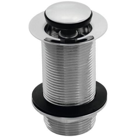 Signature Click Clack Round Unslotted Basin Waste - Chrome