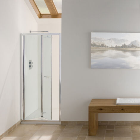 Signature Contract Bi-Fold Shower Door 750mm Wide - 6mm Glass