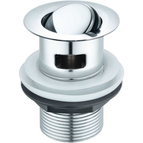 Signature Flip Plug Slotted Basin Waste - Chrome
