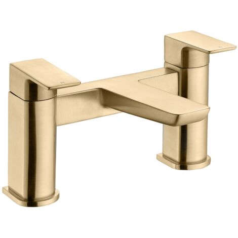 Signature Glide Bath Filler Tap Pillar Mounted - Brushed Brass