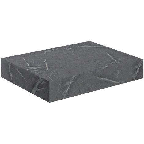 Signature Grove Wall Hung Basin Shelf 600mm Wide - Grey Marble