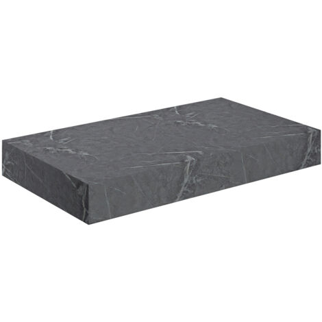 Signature Grove Wall Hung Basin Shelf 800mm Wide - Grey Marble