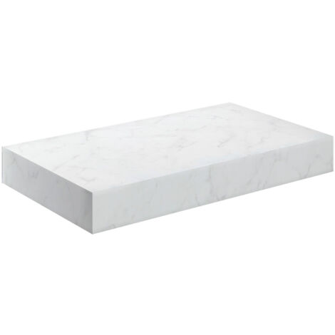 Signature Grove Wall Hung Basin Shelf 800mm Wide - White Marble