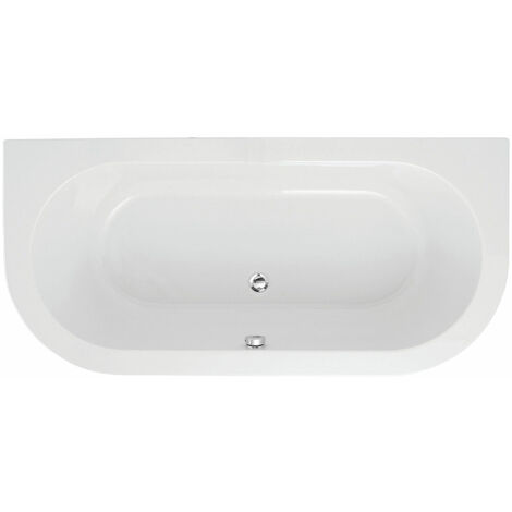 main image of "Signature Hera Supercast Double Ended Back to Wall Bath 1700mm x 800mm - 0 Tap Hole"