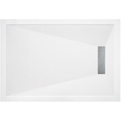 Signature Linear Slim Rectangular Shower Tray 1000mm x 800mm (inc Waste)