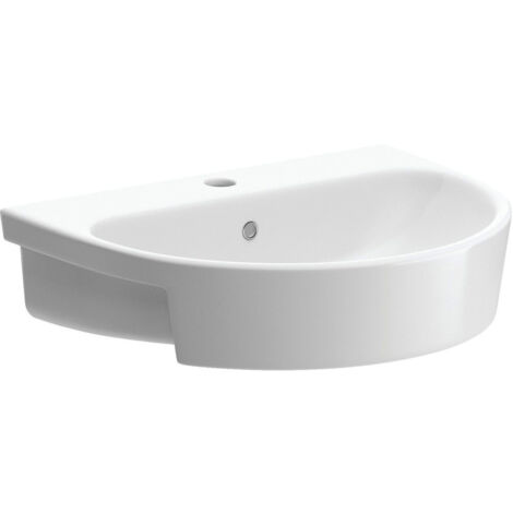 Signature Nazca Semi-Recessed Basin 555mm Wide - 1 Tap Hole