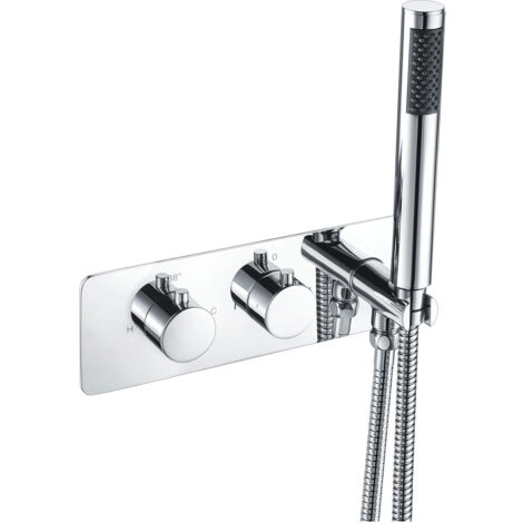 Signature Revive Thermostatic 2 Outlet Concealed Shower Valve with Handset - Chrome