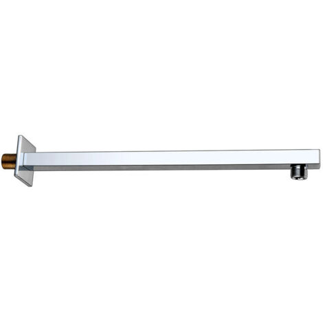 Signature Square Wall Mounted Shower Arm 400mm Length - Chrome