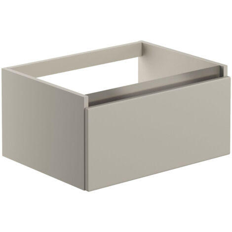 Signature Stockholm Wall Hung 1-Drawer Vanity Unit 600mm Wide - Latte