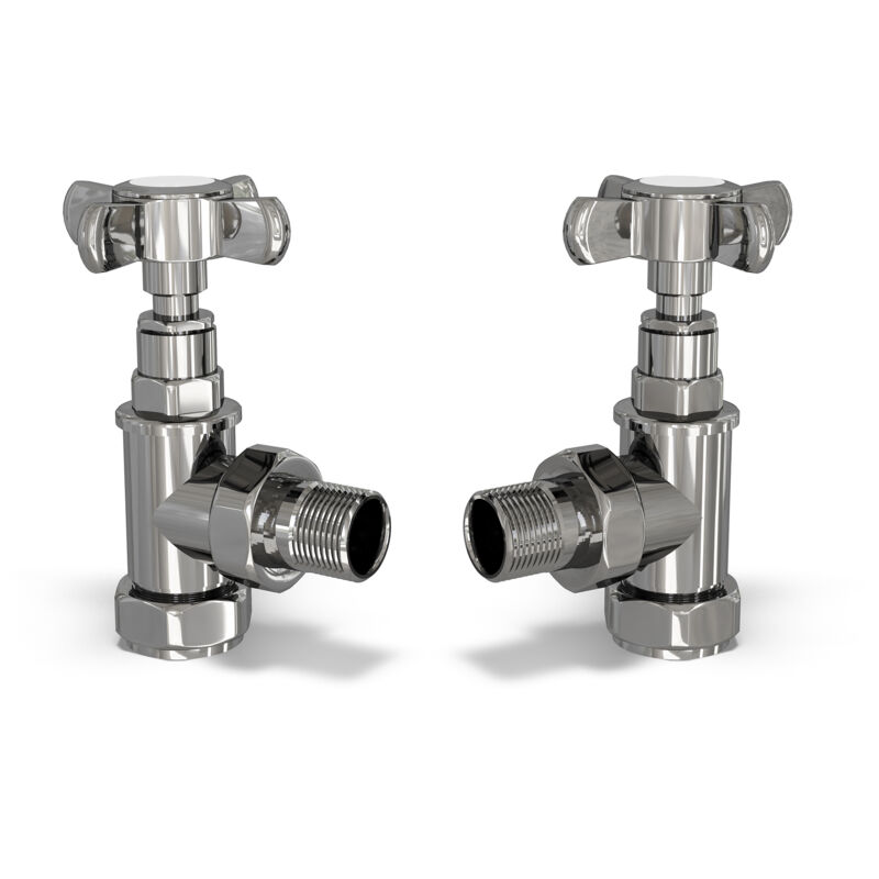 Image of Signature Traditional Chrome Radiator Valve Angled&hellip;