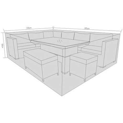 Signature Weave Catalina Modular Corner Sofa Dining Table Set Furniture Cover