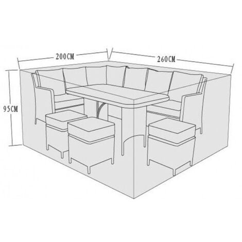 Signature Weave Corner Sofa Sets Cover Katherine Charlotte Edwina 200x260x95cm