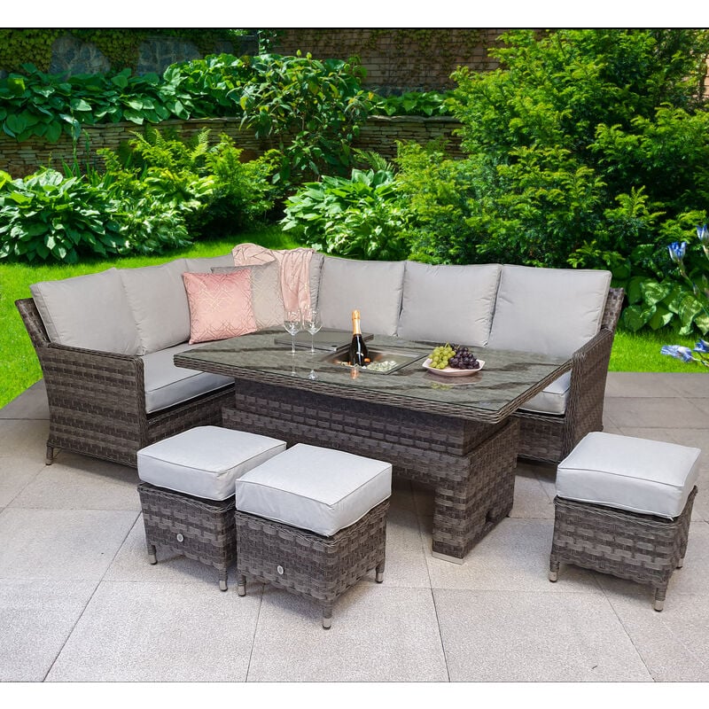 Rattan Garden Furniture Set 4Seater Outdoor Rattan Furniture Set