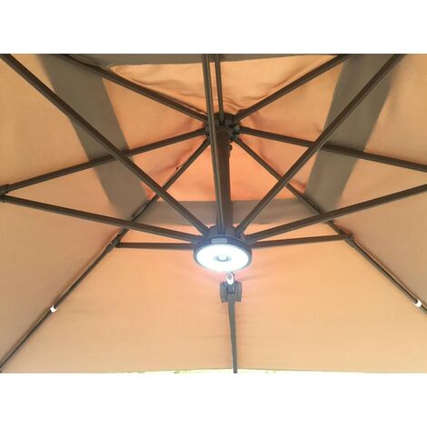 Signature Weave Rechargeable LED Lamp Light Attach to 300cm Roma Parasols