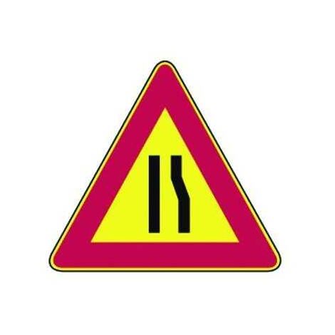 Signaux de circulation temporaires, voie étroite, asymétrique, Fig. 386 Droite