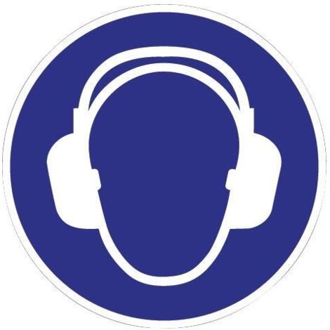 Signe d'obligation ASR A1.3/DIN EN ISO 7010 ( 9000477508 ) Utiliser des protections auditives 10 pièces
