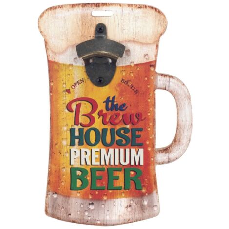 Signes Grimalt Abrebotellas Cocina  Abridor Botella Abrebotellas Marrón 5x19x30cm 24702