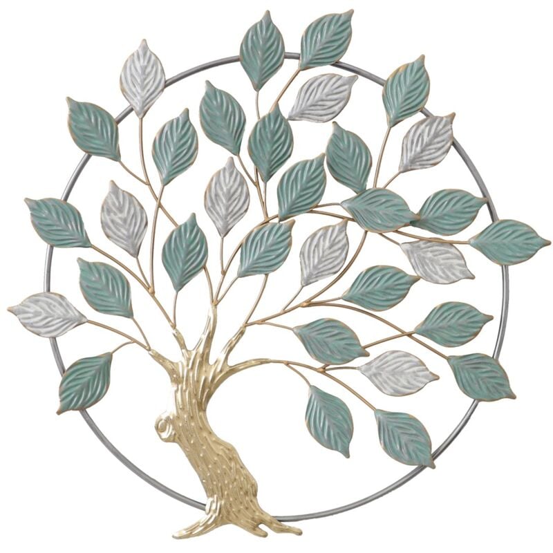 Ornement mural décoratif d'arbre en métal de jardin moderne