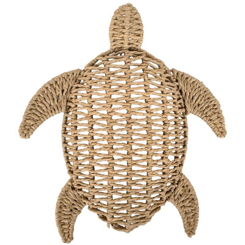 Décoration murale tortue en paille de blé Style naturel Décoration de jardin