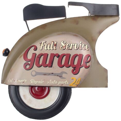 Signes Grimalt Applicare la parete dell'ornamento in metallo Garage Wall Advance Metal Crude Metal 14x71x77cm 23179