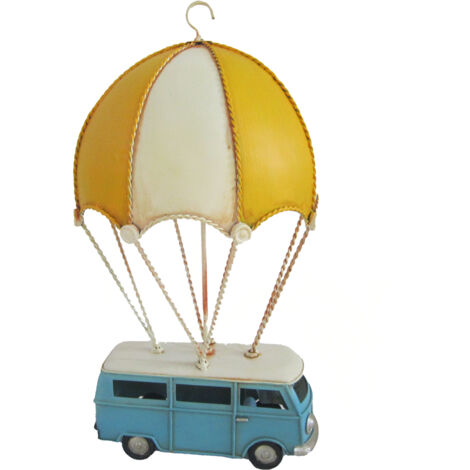 Signes Grimalt Auto-Fallschirmfahrzeuge, Vintage-Gelb, 31 x 18 x 17 cm, widerstandsfähiges Metall