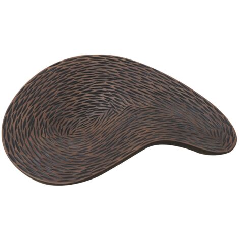 Signes Grimalt Bandeja De Decoración Decoracion Plato Decorativo Bandejas Negro 32x46x7cm 27091