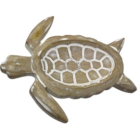 Signes Grimalt Bandeja Figuras  Bandeja Tortuga S Marinero Marrón 22x25x2cm 35156