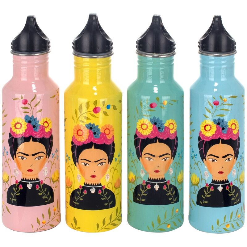 Image of Bottiglia da cucina Bottiglia d'acqua 4 tazze e navi multicolori 8x8x27cm 24994 - multicolour - Signes Grimalt