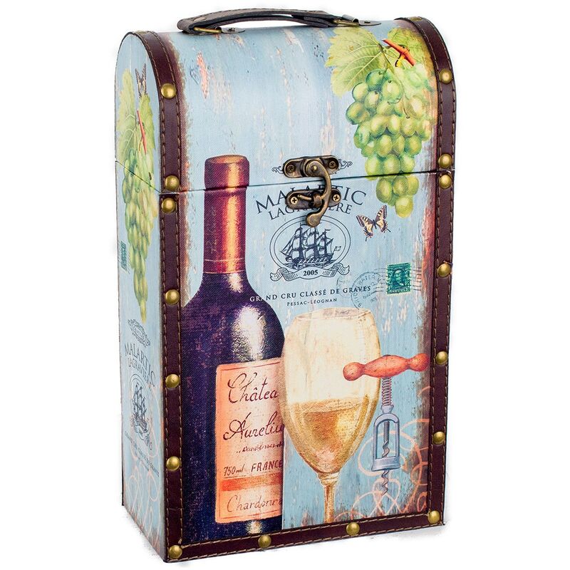 Image of Box da cucina Blue Blonelerators Block Wine Block 12x21x36cm 27545 - Signes Grimalt