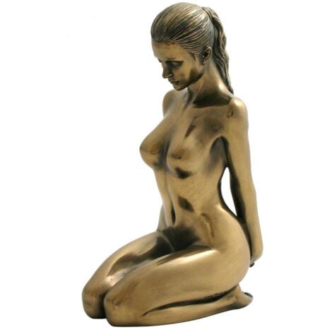 Signes Grimalt Bronze -Figur Figuren  Nackte Frau Harz Bronze Bronze Gold 5x10x14cm 22273