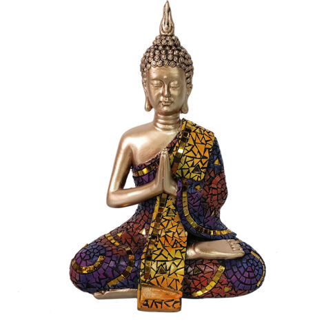 Signes Grimalt Buddha Buddhas  Graue Buddha-Figur – 21 x 16 x 11 cm