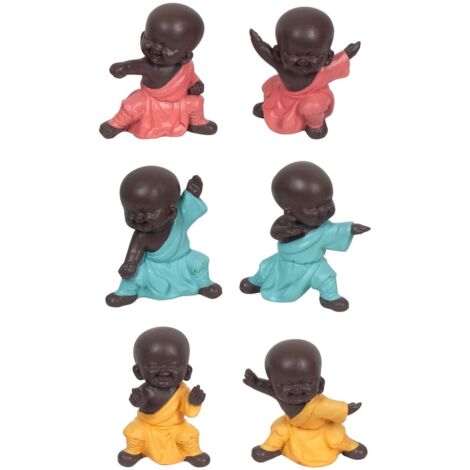 Signes Grimalt Buddha -Figurenfiguren  Buddhas in Kampf 6 Diff. Multicolor Buddhas 4x8x8cm 22579