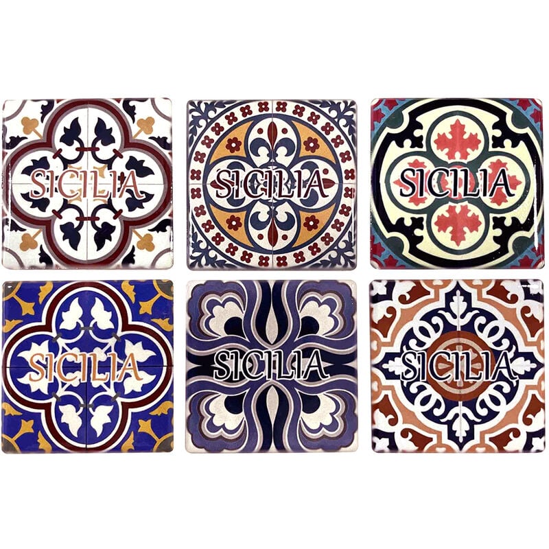 Cadeau magnétique Magnétique magnétique 6U mingétique multicolore 6X6X1CM 29314 - Signes Grimalt