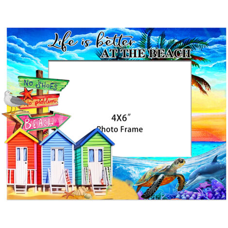 Signes Grimalt Cadre photo rectangulaire Blue Beach - Cadres 18x23x2cm pour la décoration de la maison