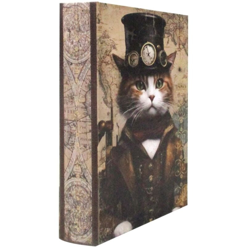 Signes Grimalt - Coffret livre chat décoratif pour une maison moderne et élégante