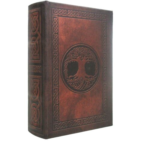 Signes Grimalt Cajas De Libro Decoracion  Caja Libro Árbol Vida Cajas Libro Gris 5x13x21cm 29545