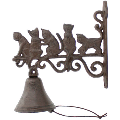 Signes Grimalt Campana Chats Jardin Fonte Noire 23x21x10cm