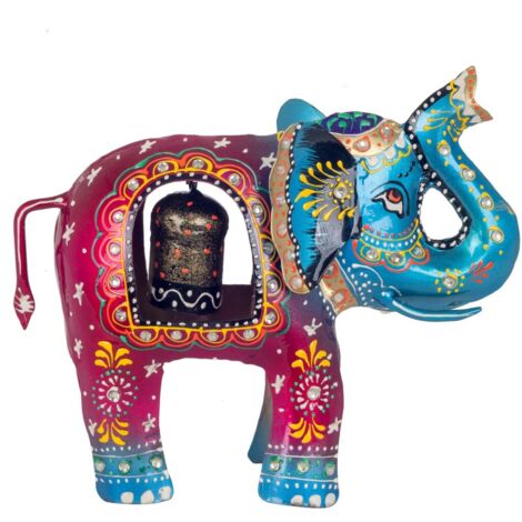 Signes Grimalt Campana De Decoración Figuras  Elefante Campana S Varios Marrón 5x19x15cm 36335