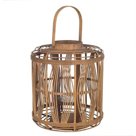 Signes Grimalt Candelabro Decoracion  Candelabro Con Asa Jarrones Y Portavelas Marrón 29x29x34cm 26868